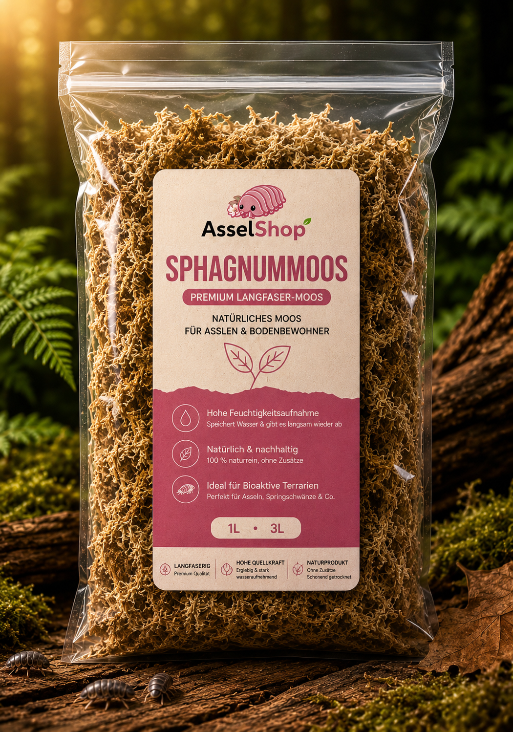 Sphagnummoos – Premium Langfaser-Moos